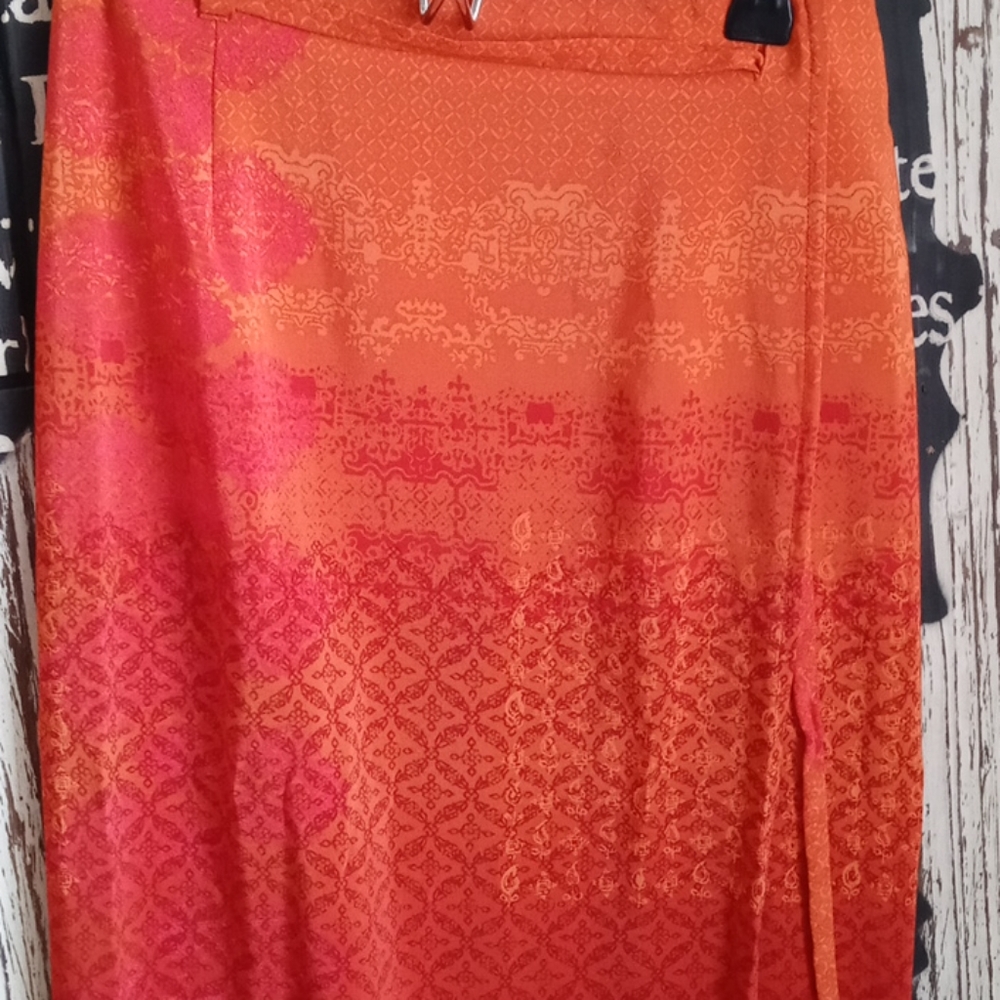 Ellen Tracy Company Silk Wrap Skirt - Picture 5 of 9